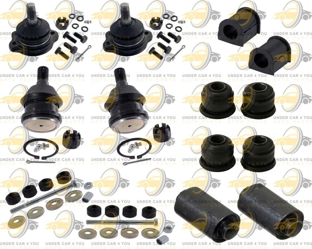 Front Kit Ball Joints Sway Bar Control Arms Bushing Fit Nissan 2WD Pickup 2.4L