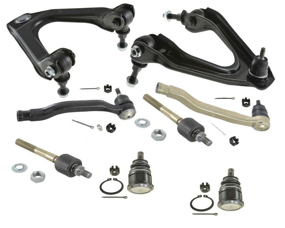 8 Pcs Ball Joints Upper Control Arms Tie Rod Ends For Honda Accord 2.7L