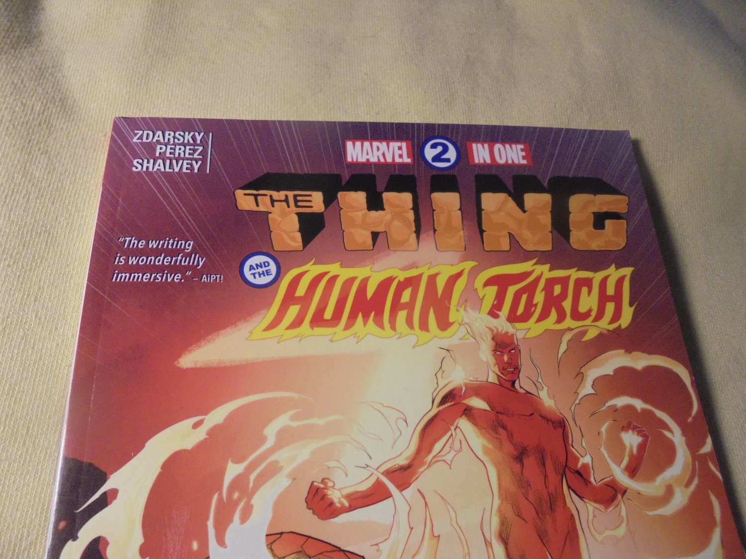 MARVEL TWO-IN-ONE: THE THING and THE HUMAN TORCH Trade Paperback!! 1/2 Price!! $9.00
