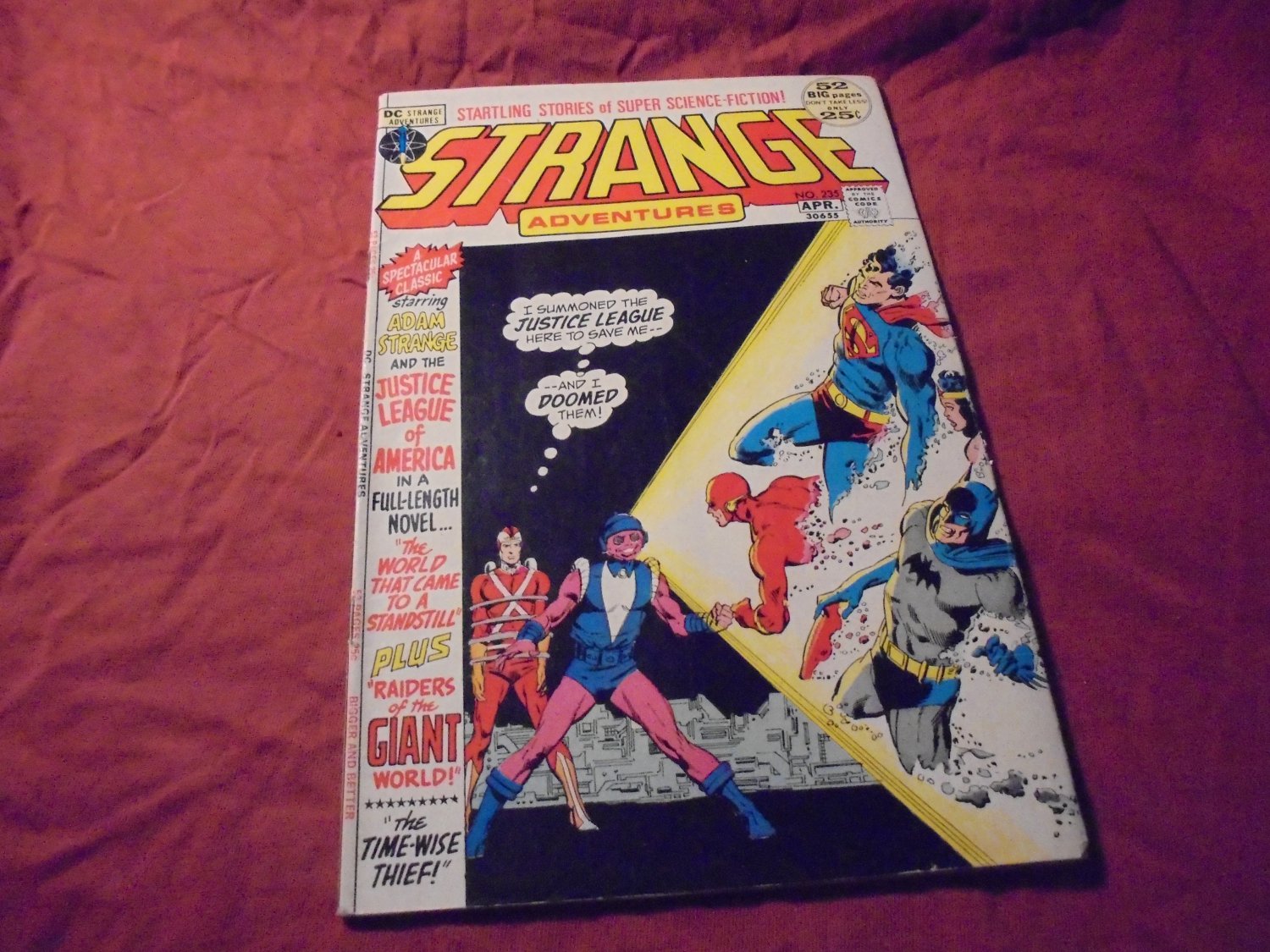 STRANGE ADVENTURES # 235! JUSTICELEAGUE of AMERICA!! DC Comics, Mar.-Apr. 1972!! $12.00