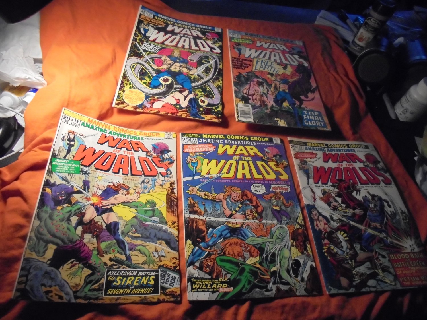 1970's AMAZING ADVENTURES LOT! 2nd KILLRAVEN! NM- TO GD! $30.00