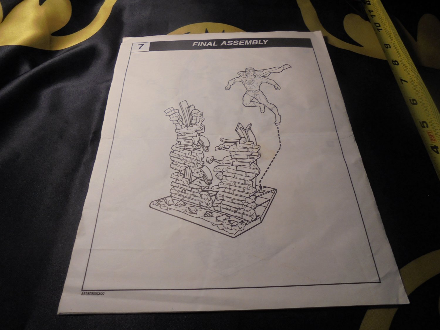 1999 Original Revell SUPERMAN MODEL KIT Instructions, Revell Models! 4.00