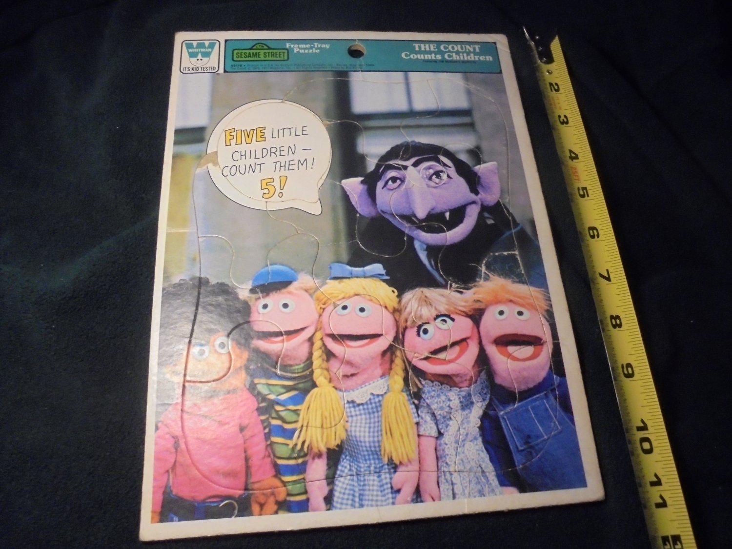 1977 Sesame Street THE COUNT COUNTS Frame Tray Puzzle!! $7.00 obo!!