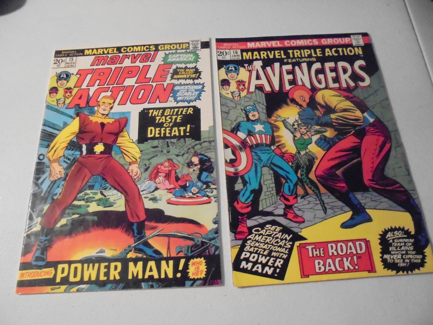 MARVEL TRIPLE ACTION ISSUES 15 & 16, Marvel Comics, 1973 - 1974! $15.00 obo!