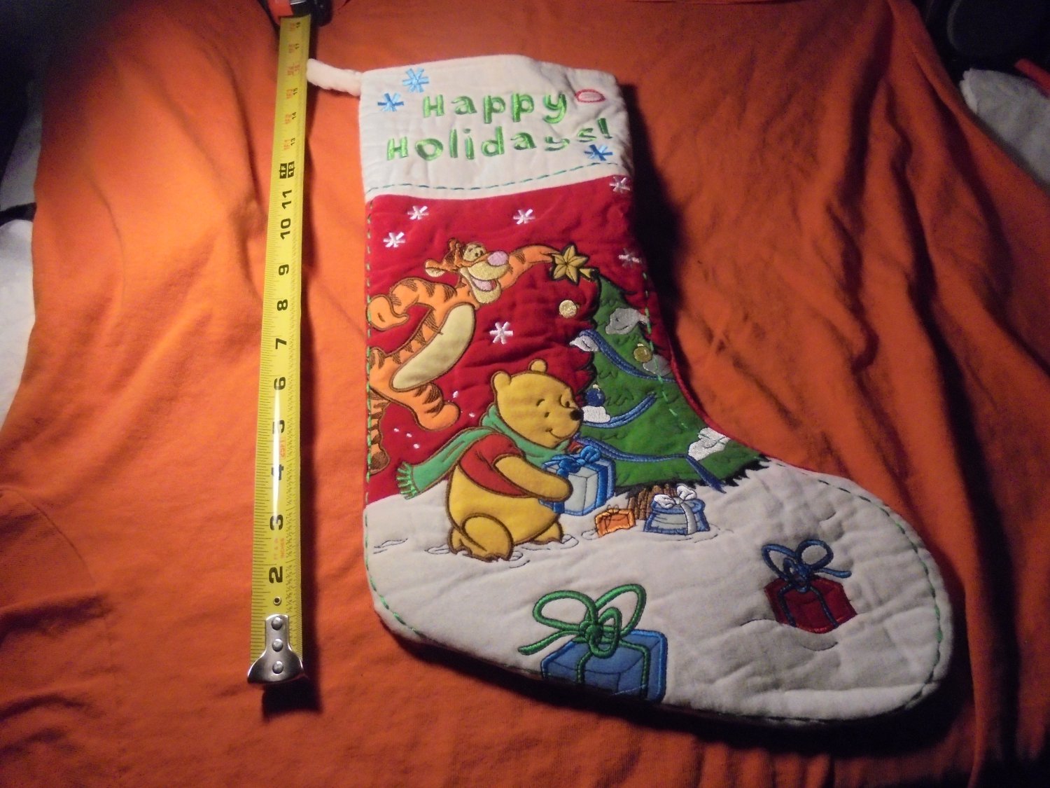 WINNIE THE POOH and TIGGER Holiday Stocking!! $15.00 shipped!!