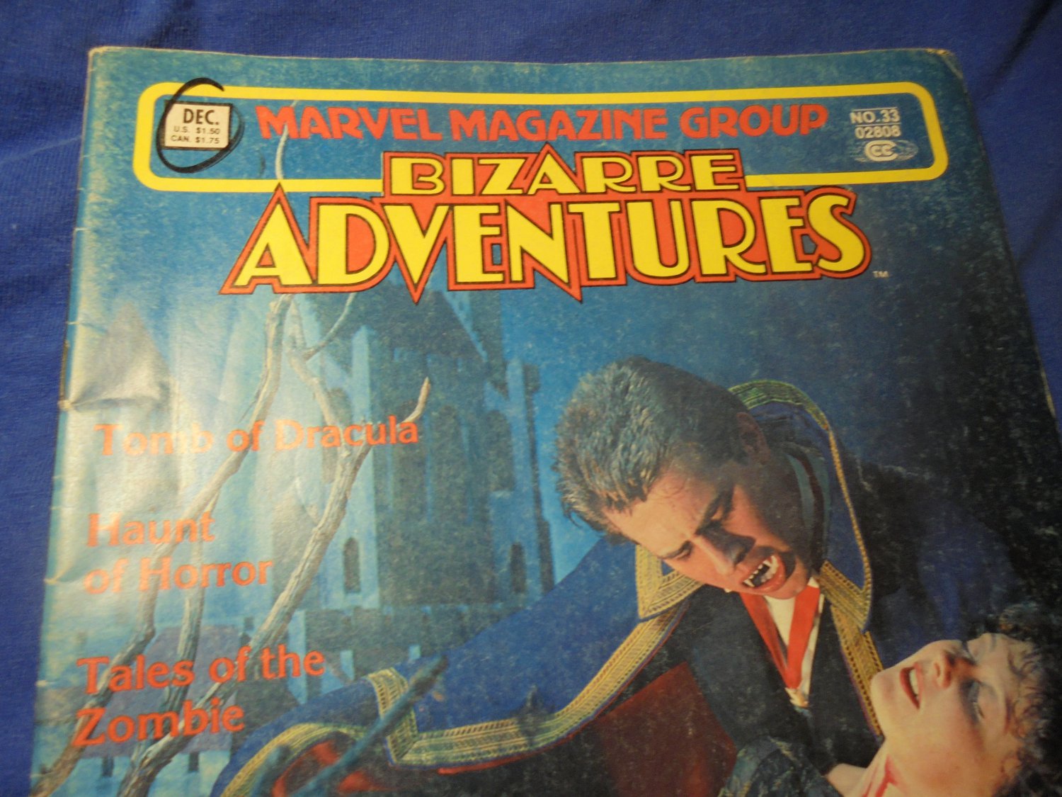 Bizarre Adventures Magazine #33 * ALL HORROR Issue! GD/VG * Vampires! Zombies! $4.00 obo!