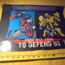 TRANSFORMERS Hasbro Placemat!! MINT!! $15.00 obo! Wicked Cool!!