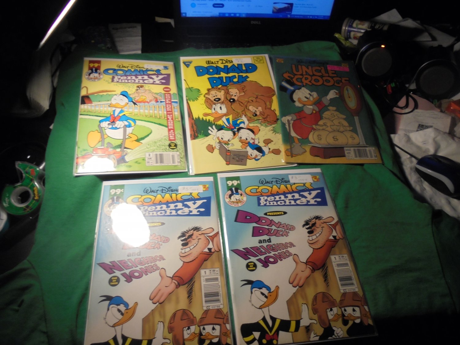 LOT of FIVE NM- Walt Disney's Comics! $10.00 obo!!