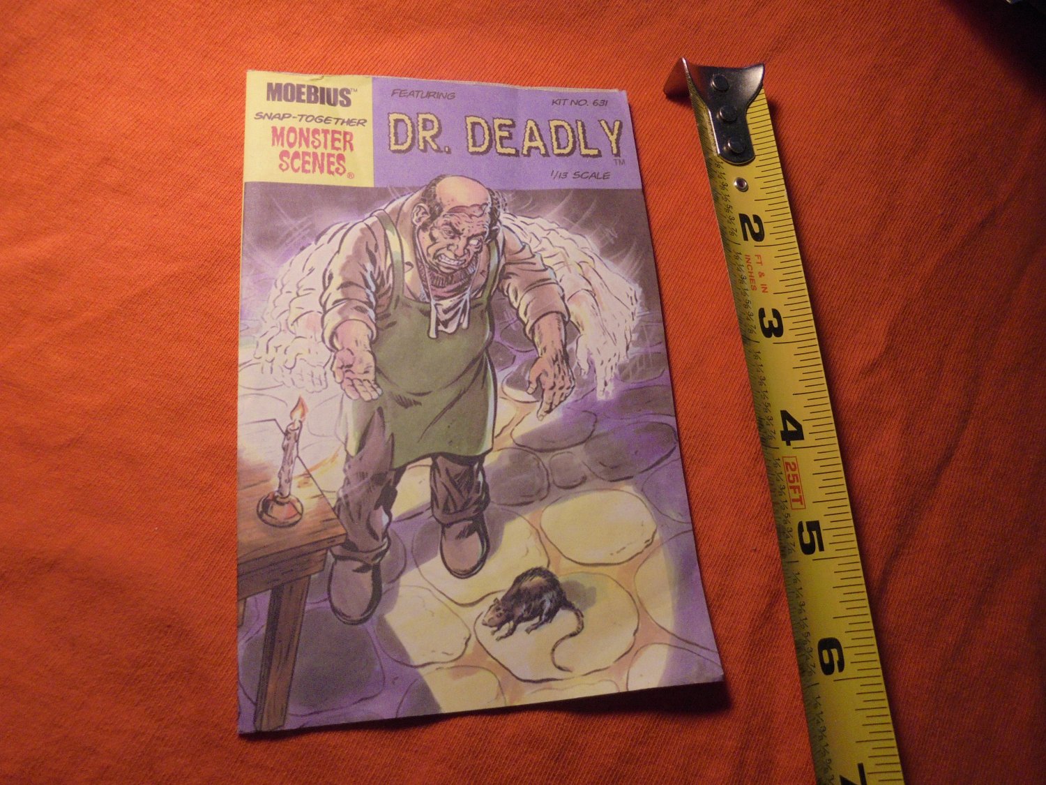 MONSTER SCENES DR. DEADLY MODEL KIT Instruction Booklet, Moebius Models! $5.00 OBO!