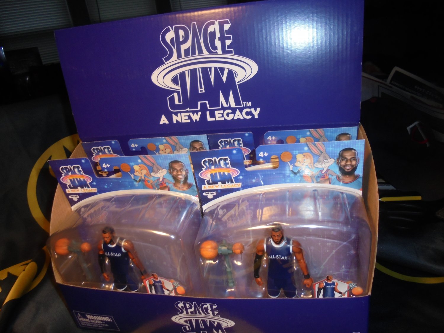 SPACE JAM: A NEW LEGACY Lebron James Action Figure Display!! $50.00 for all!!!