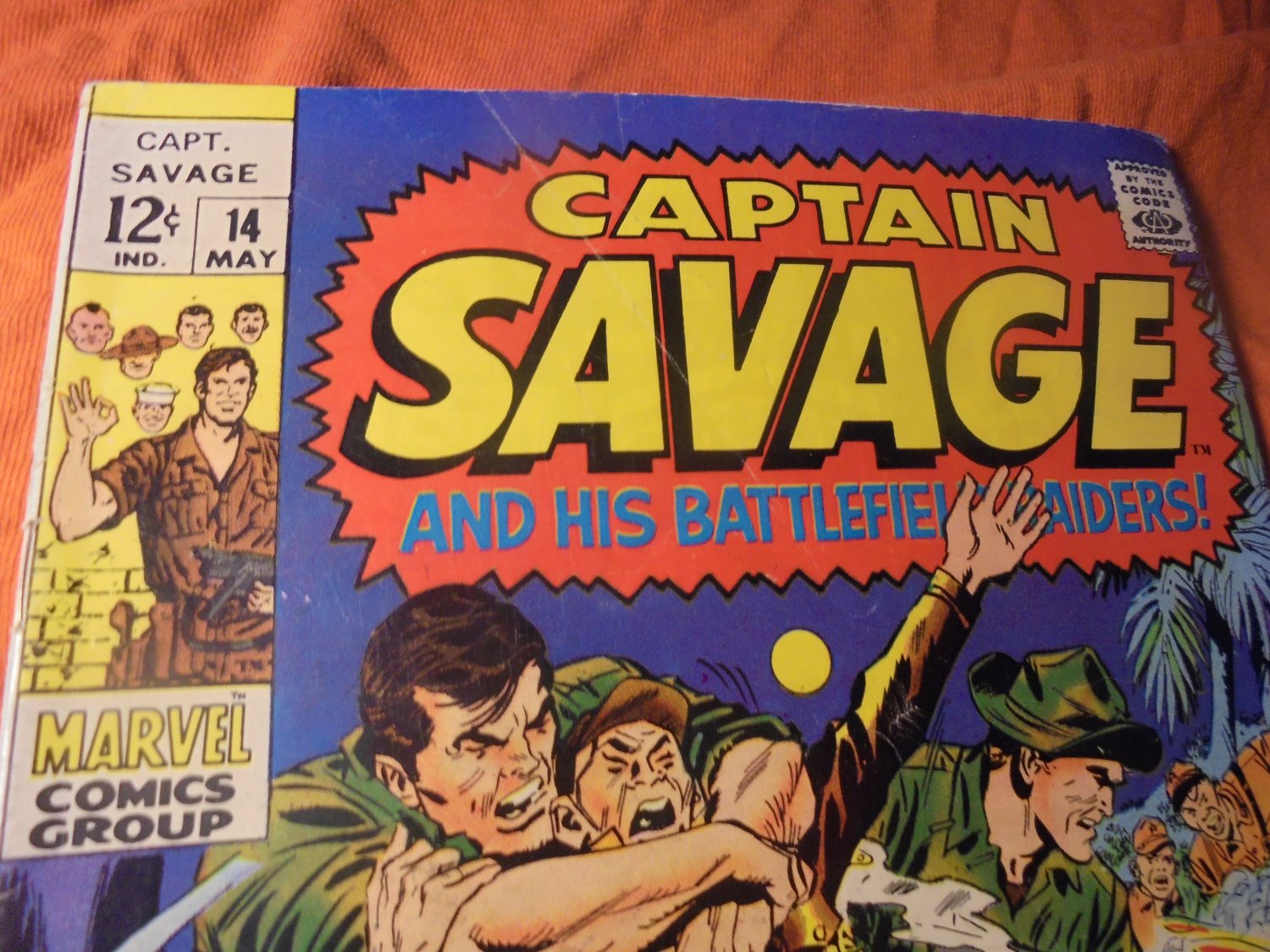 Captain Savage & His Leatherneck Raiders # 14 - May 1969 - VG/FN! Crossdressing! JFK! $7.00 OBO!