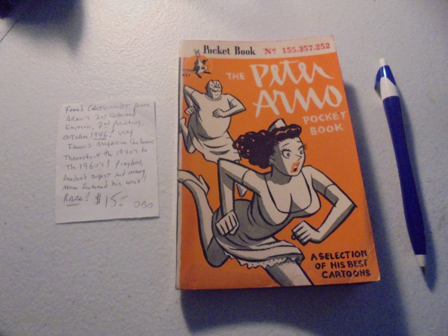 Limited Edition PETER ARNO CARTOONS Paperback* 1946 * VF * $15.00