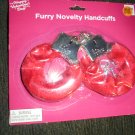 FURRY NOVELTY HANDCUFFS! MIP! $12.00 SHIPPED!