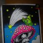 MUSHROOM BUTTERFLY - FELT BLACKLIGHT POSTER -23" X 35"! $22.00 Shipped! !