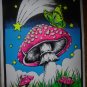 MUSHROOM BUTTERFLY - FELT BLACKLIGHT POSTER -23" X 35"! $22.00 Shipped! !