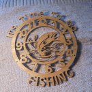 "IT'S TIME TO GO FISHING" Woodcut! $17.00 Shipped!!