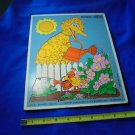 Cute 1979 Sesame Street BIG BIRD Wood Frame Tray Puzzle!! $7.00 obo!!