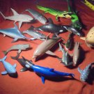 Lot of 18 MARINE CREATURES! Plastic & Rubber! SHARK!! $20.00 Shipped!  