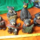 BEAR FAMILY OF 6 Resin (?) Statues! $26.00 Shipped!! I have no idea