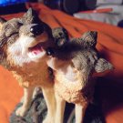 WOLVES STATUE: Mated for Life!! $30.00 shipped!! This beautiful statue