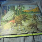 WOW!! 1950's BEARS INVADE CAMP Frame Tray Puzzle!! $15.00 obo!!