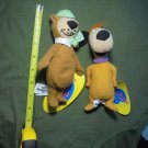 HANNA-BARBERA YOGI BEAR & AUGGIE DOGGIE 7.5" Tall Bean Bag PLUSH DOLLS! $20.00!