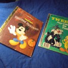 Mickey Mouse HAUNTED HALLOWEEN & TWEETY BIRD & Puddy Little Golden Books! $17.00 Shipped!