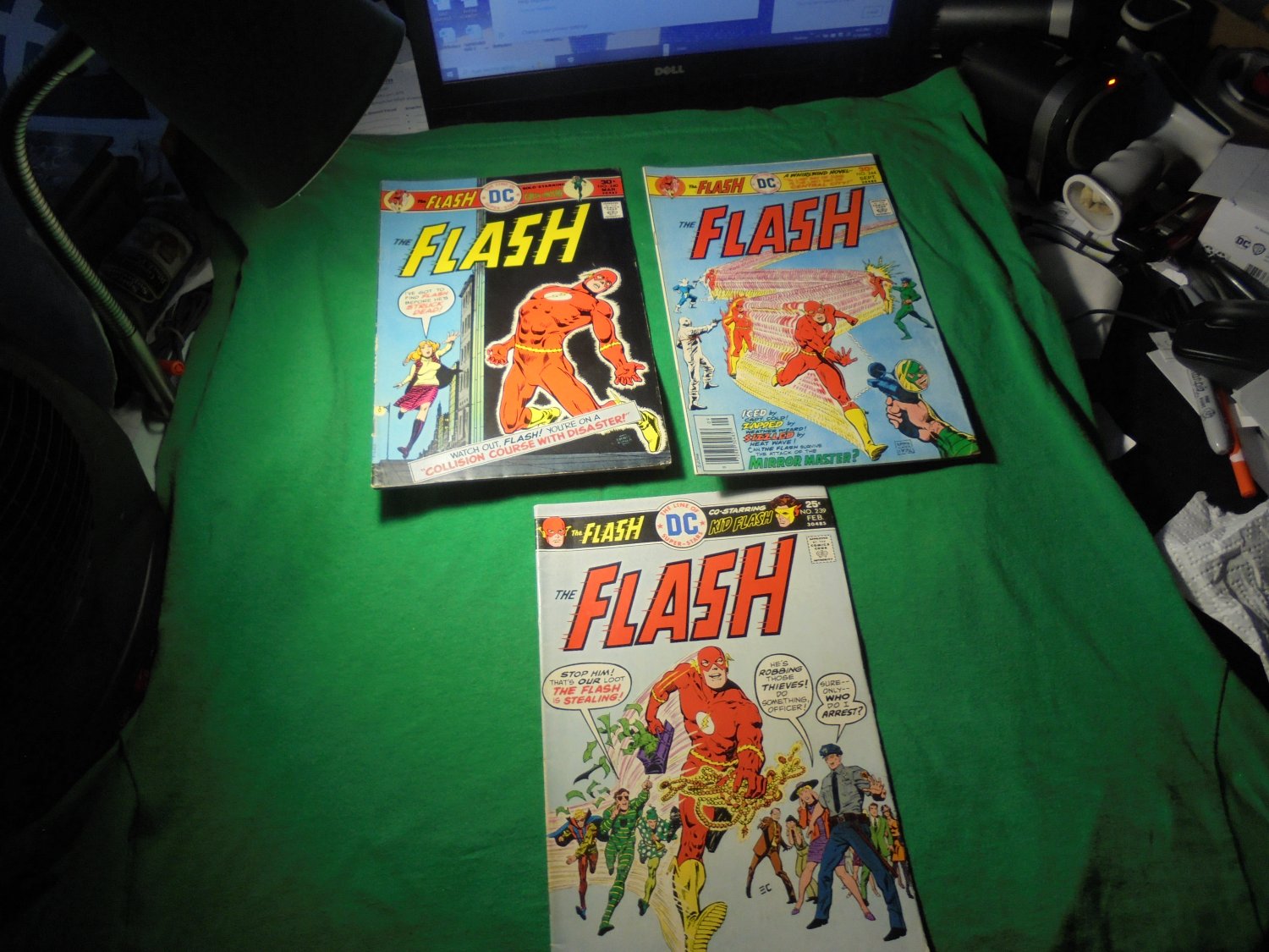 1976 THE FLASH COMICS LOT!! vs. Rogue's Galley! Kid Flash! &Acirc;&nbsp;$40.00 Shipped!!