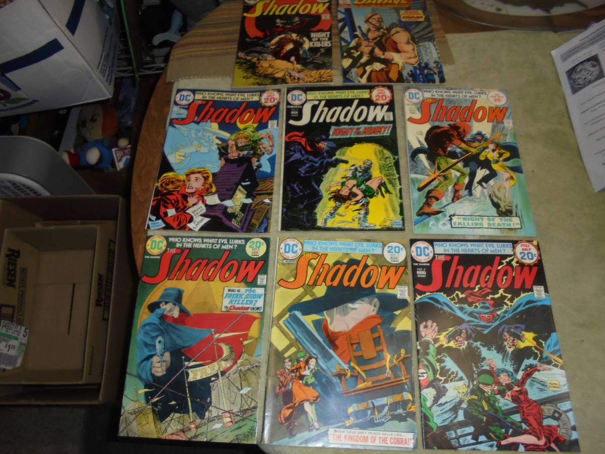 1974-75 DC Comics THE SHADOW RUN!! Kaluta! Wrightson! Worth $156.! $140.00 Shipped!!