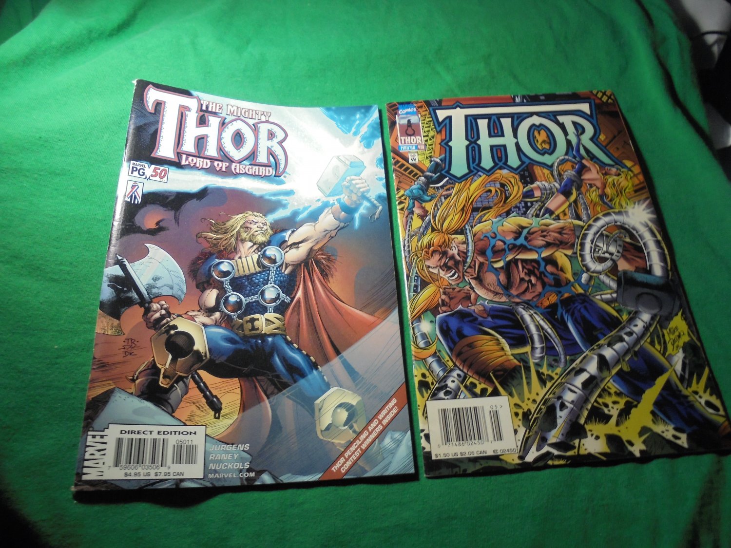 Key Issues!! THOR Issues 498 and Lord of Asgard # 50!! Both MINT! Marvel! $22.00 Shipped!