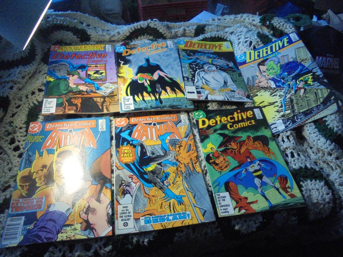 DETECTIVE COMICS 563, 564, 571, 572, 574, 579 & 580! Sherlock Holmes! Worth $74.00! $52.00!