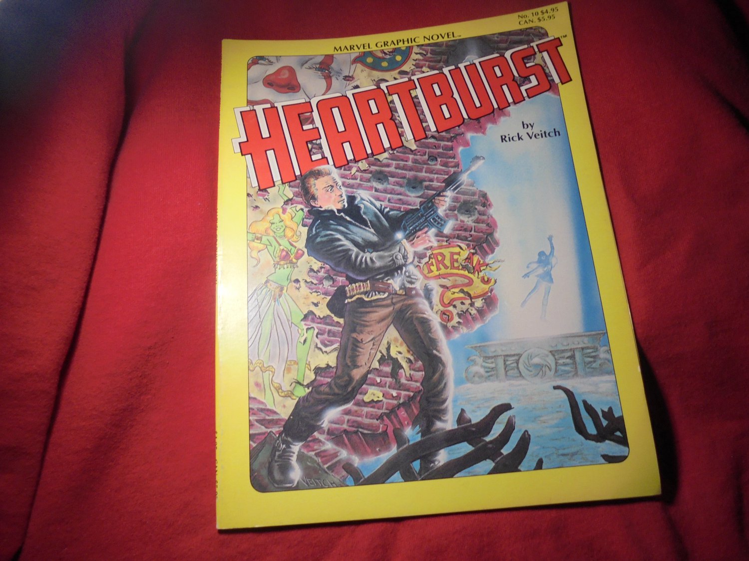 MARVEL GRAPHIC NOVEL # 10 : HEaRtBurST by Rick Veitch! NM- $20.00 Shipped!!