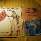 CIVIL WAR STORY and FLAGS COLORING BOOKS LOT!! MINT!! $35.00 Shipped!!