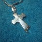 Base Metal Silver Cross * Blue Ball Pendant & Dog Tags!! $35.00 Shipped!!