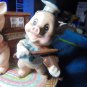 Rare 1970's THREE LITTE PIGS MUSICAL CERAMIC!! Works Perfectly!! Disney! $85.00 Shipped!