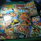1974-76 KA-ZAR Lord of the Hidden Jungle LOT! Worth $61.00! $50.00 Shipped!!