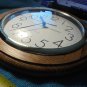 Quartz Wall Clock! Wood Grain & Gold Finish! Tested and Works!! $28.00 Shipped!!