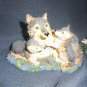 Two WOLVES STATUES!! "Mated for Life" and "Twin Pups Love"! $45.00 Shipped!!