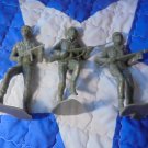Lot Of 3 Vintage 5.5 Inch Plastic ARMY MEN! Cool Display! $19.00 Shipped!! 