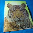 Stamped Printed Pattern TIGER BEADED ART on Board! $16.00 Shipped! Stamped Printed Pattern TIGER BEADED ART on Board! $16.00 Shipped!