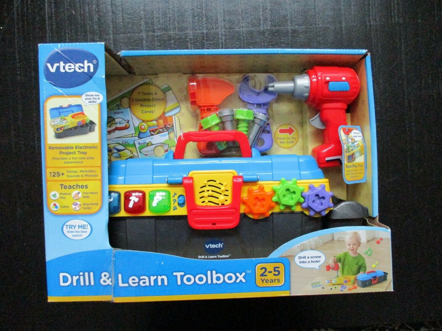 Vtech Drill And Learn Toolbox With Working Drill Sounds and Phrases
