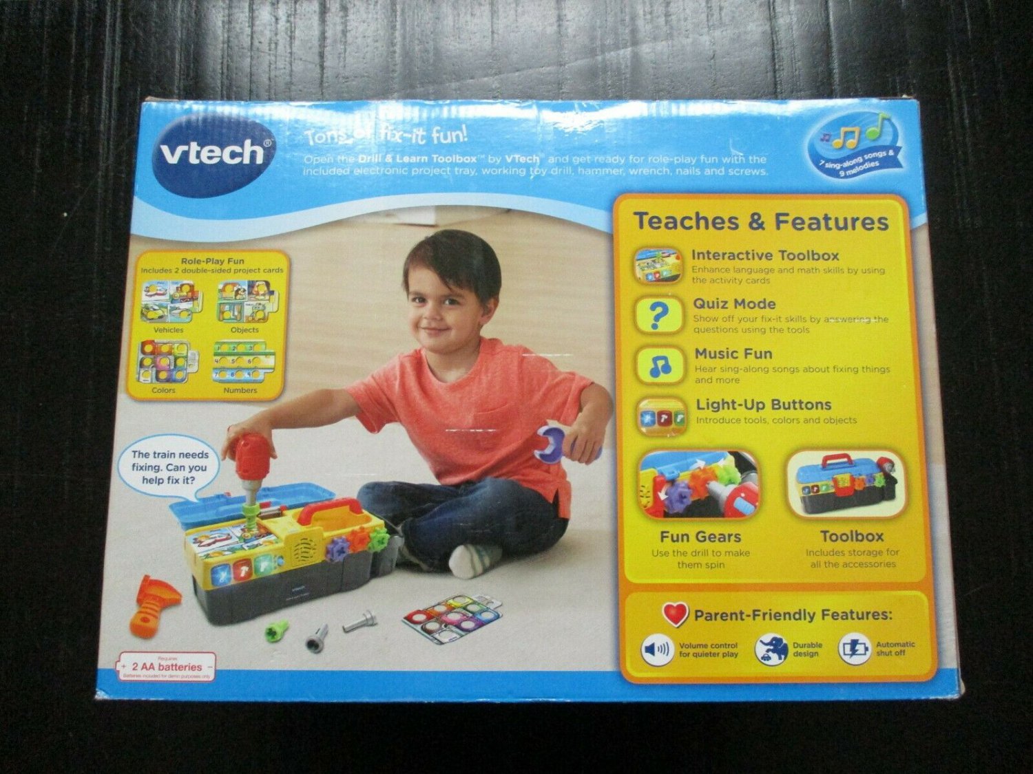 Vtech Drill And Learn Toolbox With Working Drill Sounds and Phrases