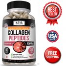 COLLAGEN PEPTIDES Types I, II, III, V, X 1000mg Pills Anti-Aging Healthy Skin