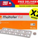 2 boxes Maltofer Fol Chewable Tablets For Iron Deficiency, Pregnancy Care (30's x 2 Box)