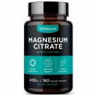 Magnesium Citrate 400mg 180 Caps Vegetarian Gluten Free Non-GMO Dietary Supplement