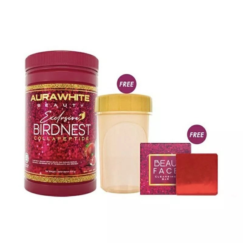Aura White Birdnest Collapeptide Anti-Aging COLLAGEN 800g Free Gift & Shipping