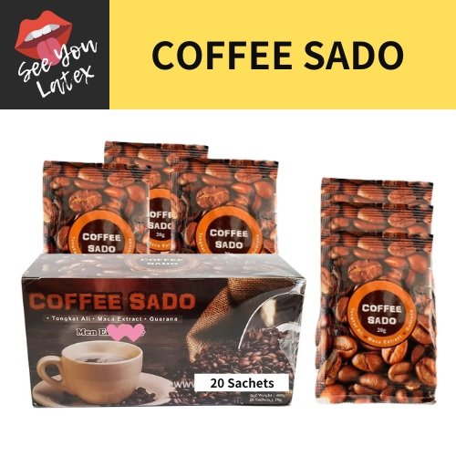 20 Sachets x 20g Coffee Sado Restoring Men Stamina Fitness Energy Masculine Coffee