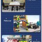 Police Station with Donut Shop Modular City Building Blocks MOC Compatible Set Toy Kids