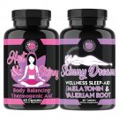 2 Pack Weight Loss for Women, Hot & Skinny Diet Pills + Skinny Dreams Sleep Aid (Ship from US)