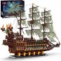 Mould King 13197 Flying Dutchman Ship Caribbean Pirate Building Block 4364pc Toy Kids Gift
